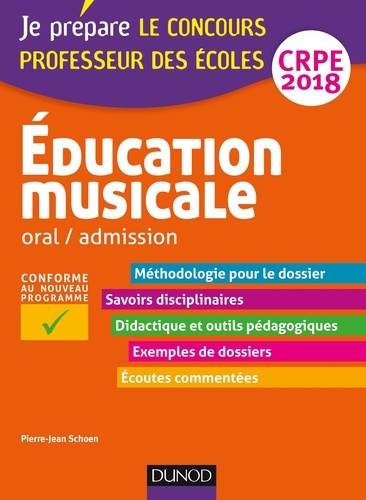 Pierre-Jean Schoen - Education musicale - Oral / admission - CRPE 2018.