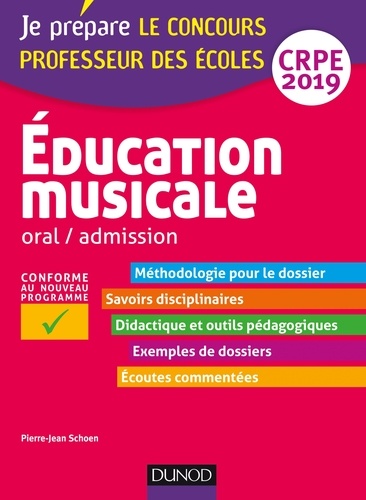Pierre-Jean Schoen - Education musicale - Oral / admission - CRPE 2019.