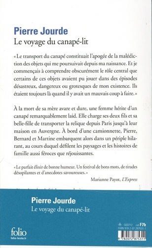 Le voyage du canapé-lit de Pierre Jourde - Poche - Livre - Decitre