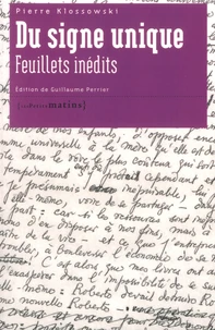 Du signe unique