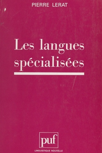 Les langues spécialisées