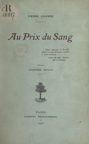 Au prix du sang