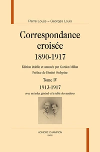Correspondance croisée 1890-1917