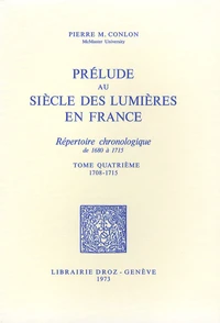 Prélude au siècle des Lumières en France