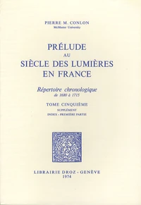 Prélude au siècle des Lumières en France