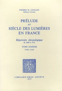 Prélude au siècle des Lumières en France