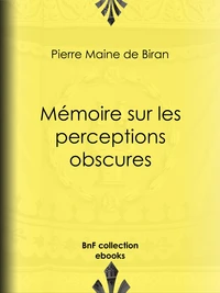 Mémoire sur les perceptions obscures