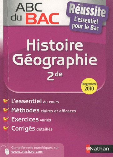 Pierre-Marie Imbert et Alain Rajot - Histoire-Géographie 2e - Programme 2010.