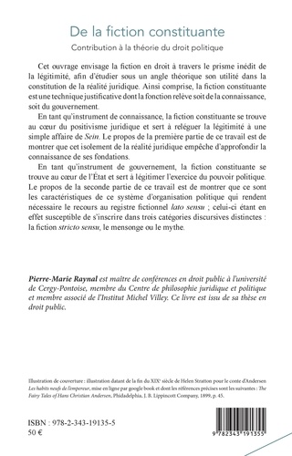 De la fiction constituante. Contribution à la théorie du droit politique