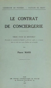 Le contrat de conciergerie