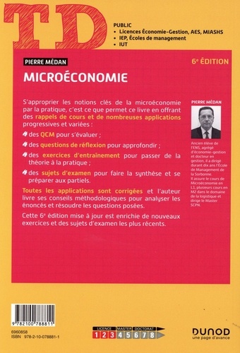 Microéconomie. QCM et exercices corrigés, 16 sujets d'examen corrigés, Avec rappels de cours 6e édition