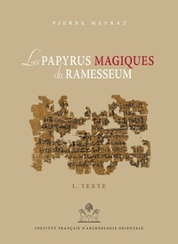 Pierre Meyrat - Les papyrus magiques du Ramesseum - Recherche sur une bibliothèque privée de la fin du Moyen Empire, 2 volumes.