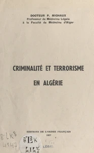 Criminalité et terrorisme en Algérie