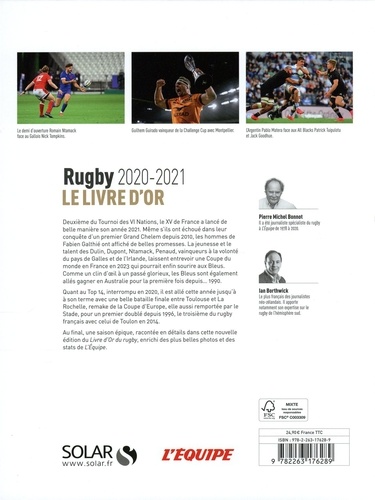 Le livre d'or du Rugby  Edition 2020-2021