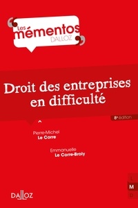 Pierre-Michel Le Corre et Emmanuelle Le Corre-Broly - Droit des entreprises en difficulté.