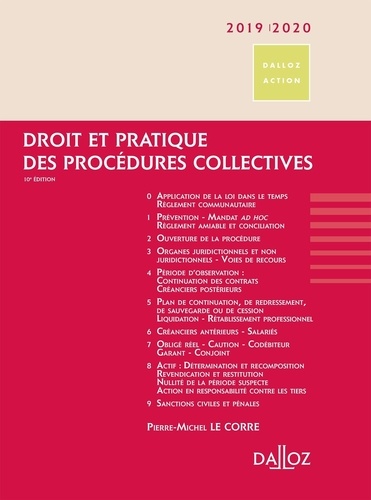 Droit et pratique des procédures collectives  Edition 2019-2020