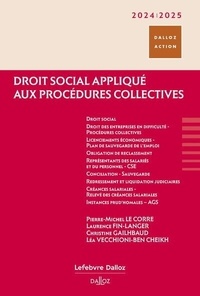 Pierre-Michel Le Corre et Laurence Fin-Langer - Droit social appliqué aux procédures collectives.