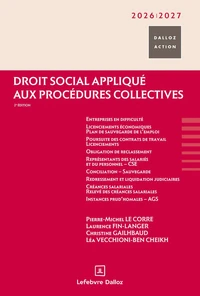 Droit social appliqué aux procédures collectives