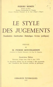 Le style des jugements