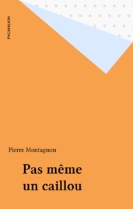 Pierre Montagnon - Pas même un caillou.