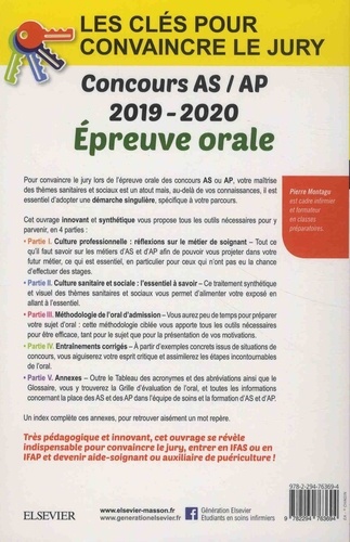 Concours aide-soignant et auxiliaire de puériculture. Epreuve orales IFAS/IFAP - Les clés pour convaincre le jury  Edition 2019-2020