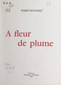 À fleur de plume