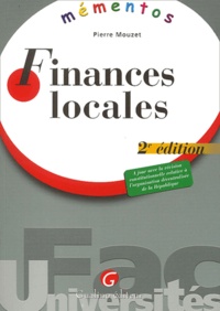 Pierre Mouzet - Finances locales.