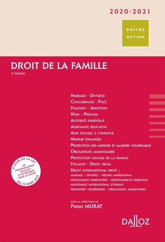 Droit de la famille  Edition 2020-2021