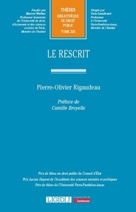 Pierre-Olivier Rigaudeau - Le rescrit.