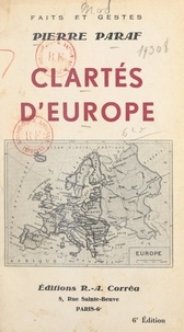 Pierre Paraf - Clartés d'Europe.