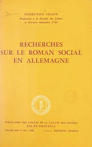 Recherches sur le roman social en Allemagne