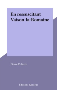 Pierre Pellerin - En ressuscitant Vaison-la-Romaine.