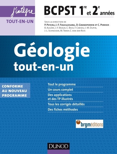 Pierre Peycru et Jean-François Fogelgesang - Géologie tout-en-un BCPST 1re et 2e années - 2e éd..