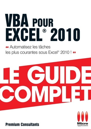 Vba Pour Excel 2010 Guide Complet