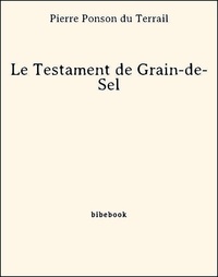 Pierre Ponson Du Terrail - Le Testament de Grain-de-Sel.