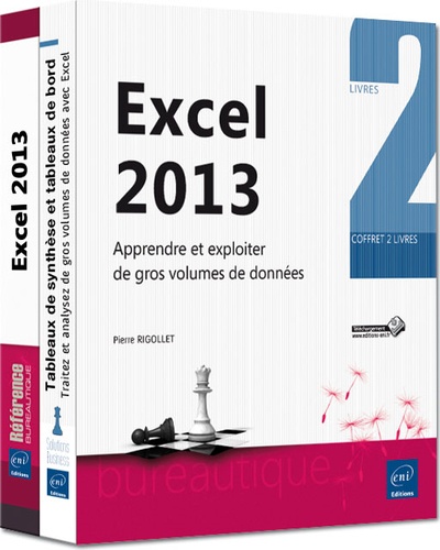 Pierre Rigollet - Excel 2013 - Coffret de 2 livres : apprendre et exploiter de gros volumes de données.