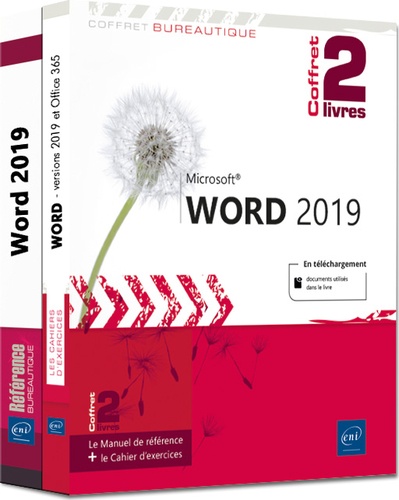 Pierre Rigollet - Word (versions 2019 et Office 365) - Coffret de 2 livres : Le manuel de référence + le cahier d'exercices.