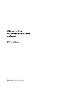 Migrants et lutte contre les discriminations en Europe