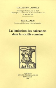 Pierre Salmon - La limitation des naissances dans la société romaine.
