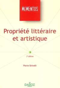 Pierre Sirinelli - Propriété littéraire et artistique.