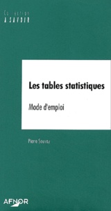Pierre Souvay - Les Tables Statistiques. Mode D'Emploi.