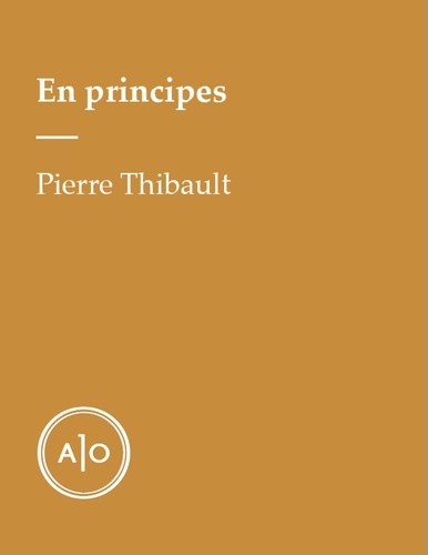 Pierre Thibault - En principes: Pierre Thibault.