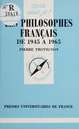 Philosophes français de 1945 à 1965 5e édition