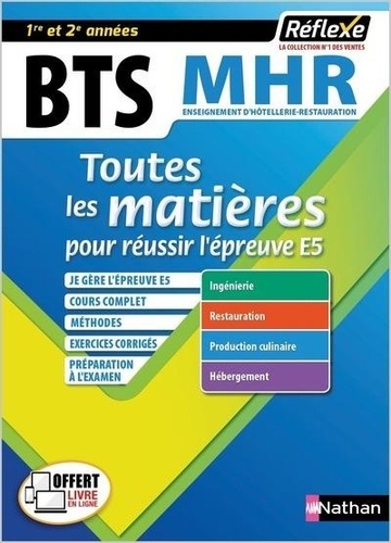 Management en hôtellerie-restauration BTS 1re et 2e année  Edition 2019