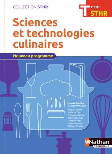 Pierre Villemain - Sciences et technologies culinaires Tle STHR.