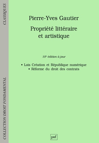 Pierre-Yves Gautier - Propriété littéraire et artistique.