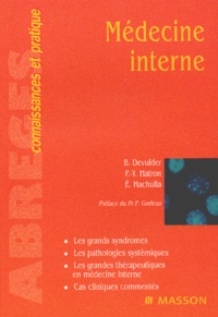 Pierre-Yves Hatron et Bernard Devulder - Medecine Interne.