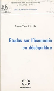 Études sur l'économie en déséquilibre