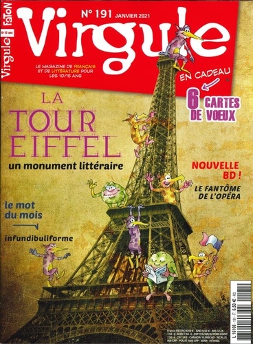 Pierrette Fabre-Faton - Virgule N° 191, janvier 2021 : La tour Eiffel dans la littérature.