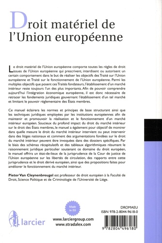 Droit matériel de l'Union européenne. Libertés de circulation et marché intérieur